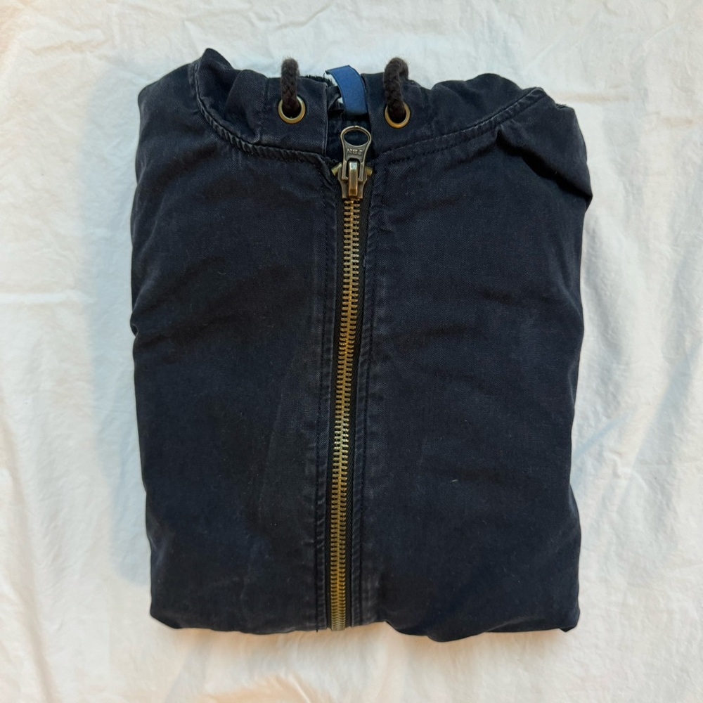 H&M Divided Blue Hooded Zip Jacket Size S